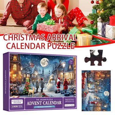 24 Box Daily Puzzle Countdown Calendar For Children Exciting Countdown To Xmas Igniting Holiday Spirits Family Xmas Tradition