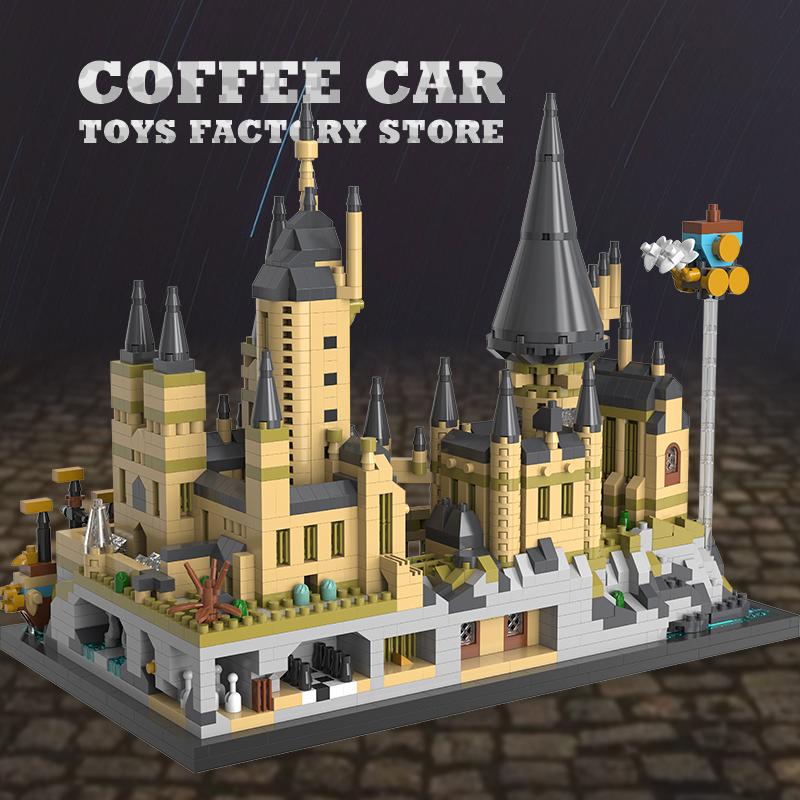 Non-Toxic Magic World Building Scene Diamond Blocks 3D Model Dream Medieval Castle Bricks Moc Set Puzzle Toys Adult Children Birthday Gift