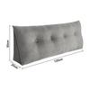 Rückenkissen Langes Keilkissen Lendenkissen 120/140/160/180/200cm, Für Bett Sofa Lesekissen Kopfteilkissen