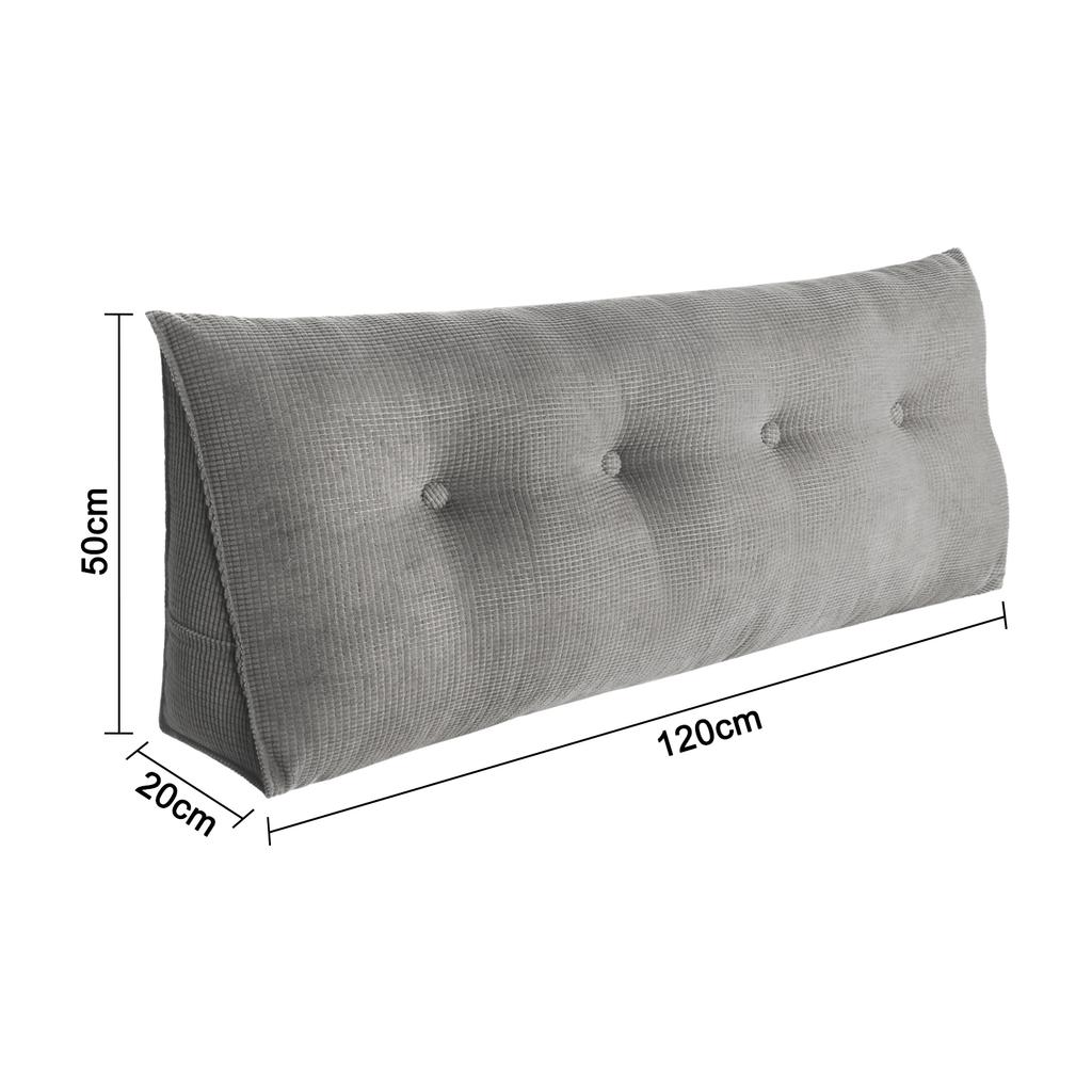 Rückenkissen Langes Keilkissen Lendenkissen 120/140/160/180/200cm, Für Bett Sofa Lesekissen Kopfteilkissen