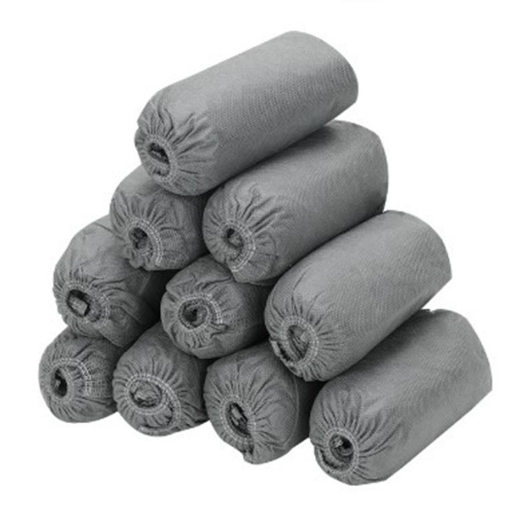 100Pcs Non-Woven Disposable Shoe Covers Thicken Non-Slip Sole Waterproof Boot Covers Dustproof Durable Dustproof Protectors