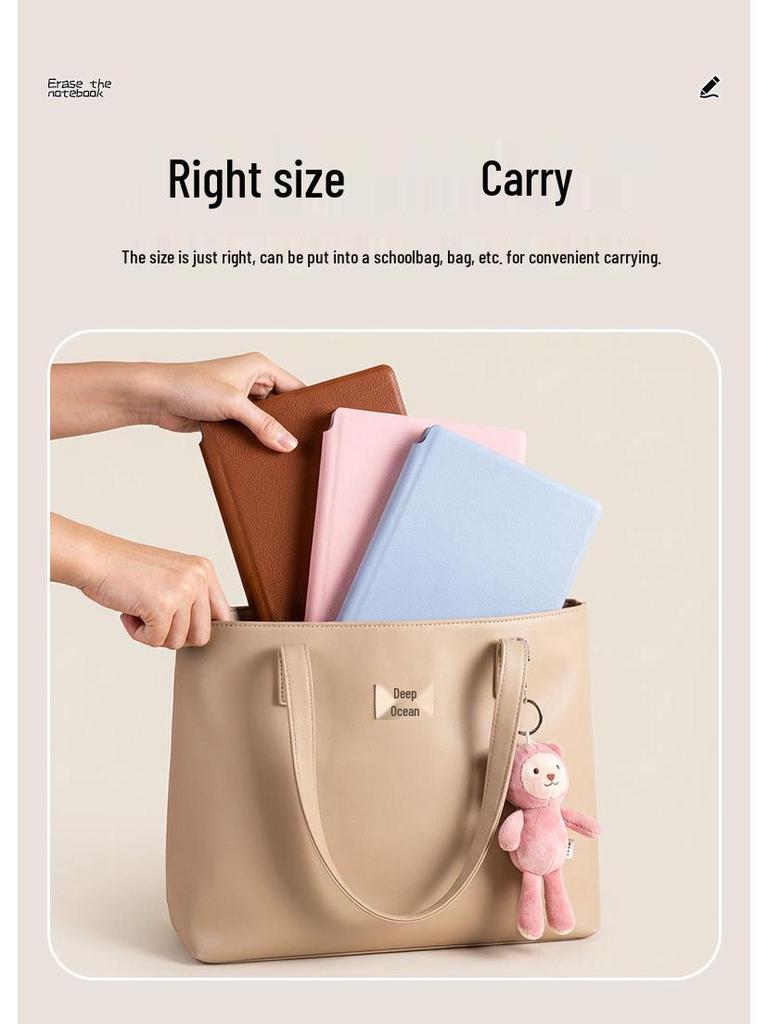 Portable Leather Whiteboard Notebook: Folding Desktop Writing and Drafting Board