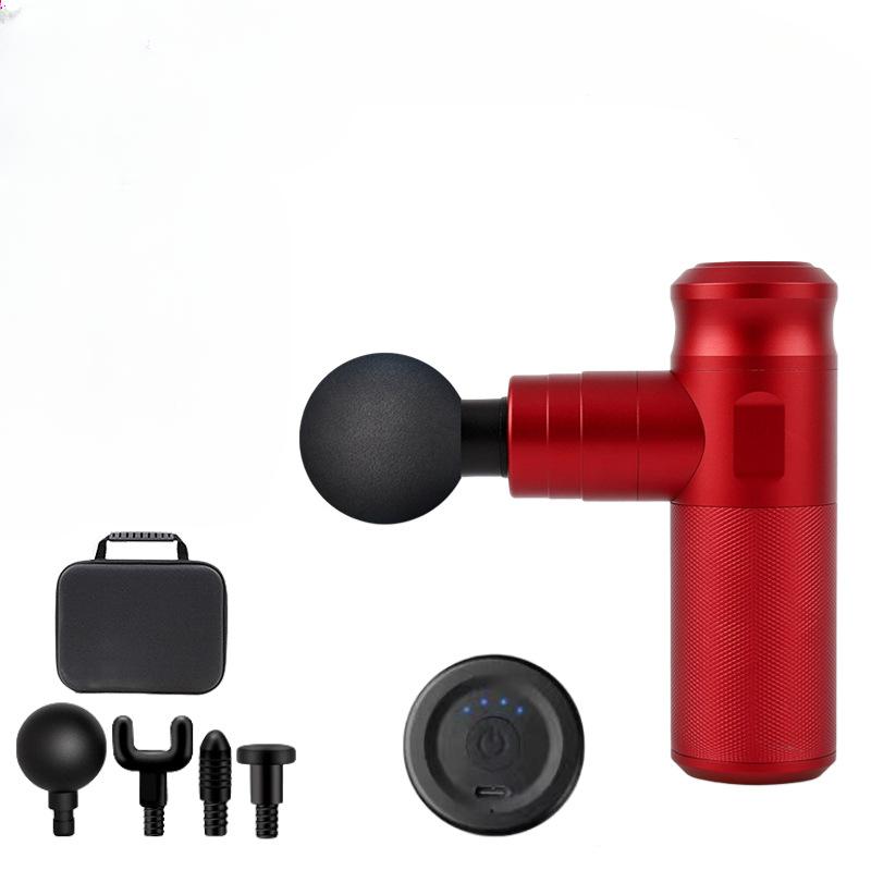 Mini Fascial Gun Damski inteligentny elektryczny cichy aluminiowy stop profesjonalny relaksujący masażer dolnej części pleców