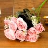 12 Head Artificial Fake Rose Flower Wedding Party Bridal Bouquet Home Room Decor