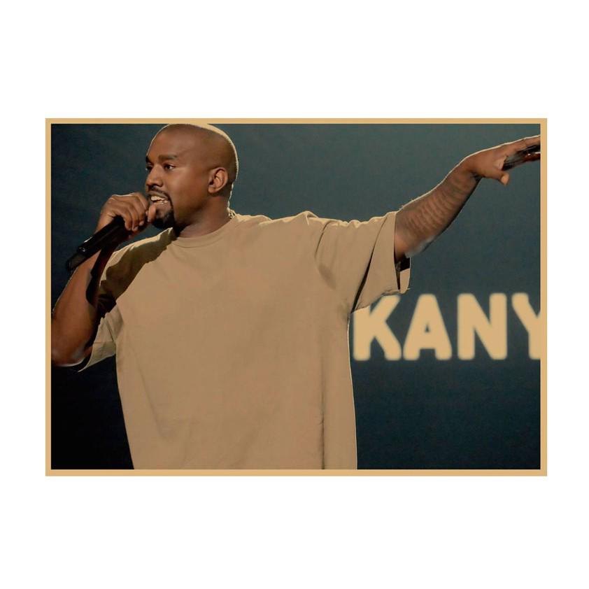 Kanye West Hip Hop Rapper Poster - Decorative Wall Art for Bar or Cafe (661)