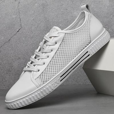 Men Shoes Summer Soft White Sneakers Shoes Lightweight Mesh Hollow Out Casual Shoes Men Sneakers Tenis Footwear Big Size 37-46