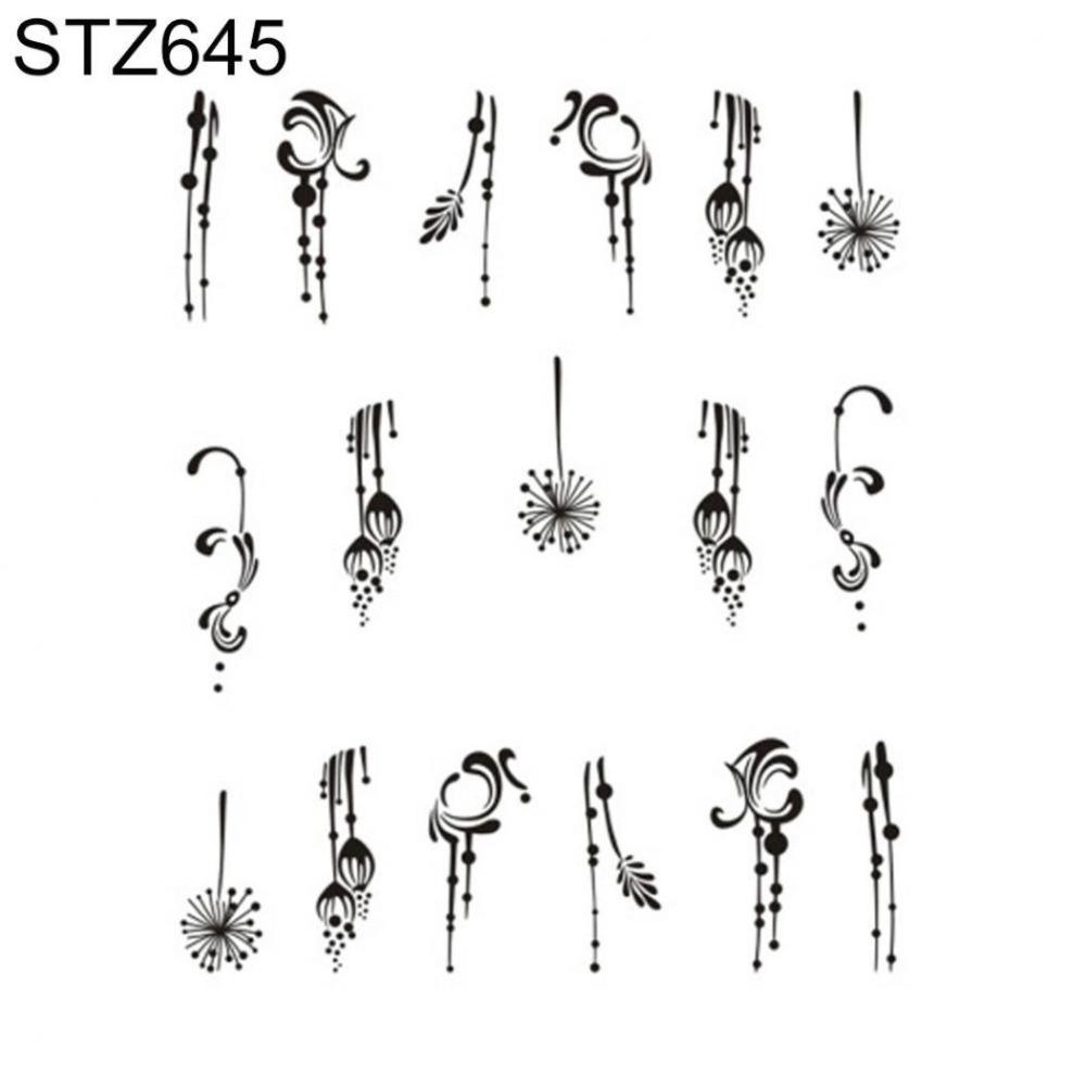 Floral Print Nail Decals Nail Art Decor Gel Polish Animal Sticker Manicure Foils