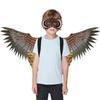 Owl Wing Owl Mask for Kid Boys Kindergarten Birds Costume Set Halloween Mask Halloween Dress Up Wing Party Favors
