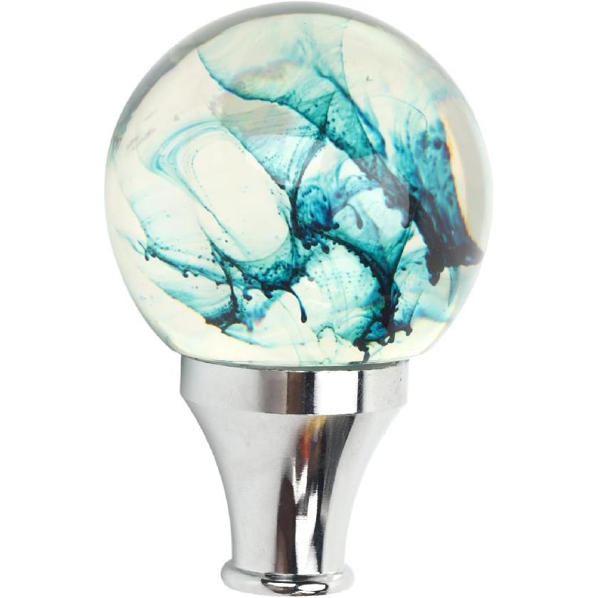 

Akozon JDM Shift Knob with 3 Adapters Round Ball Shape for Manual or Automatic Vehicles (Blue) синий