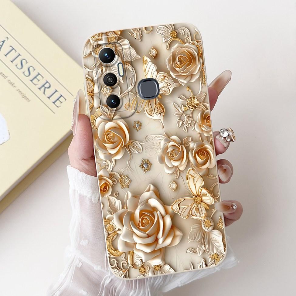 Für Infinix Hot 11 Hülle X662 Silikon Niedlich Mode Schmetterling Liebe Bemaltes Cover Für Infinix Hot 11 2021 Handyhülle X662B X689F