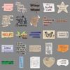 Retro INS Style English Slogan Stickers - 50 Creative Sheets for Laptop and Journal DIY