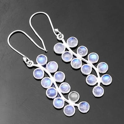 925 Sterling Silver Earring, Moonstone Earring, Handmade Earring, Halloween Sale, Gift For Her
