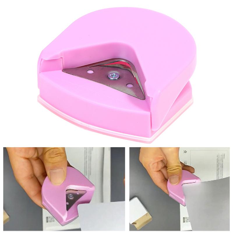 Mini Corner Trimmer Corner Durable Rounder Punch R4 Diy Paper Cutter Pink