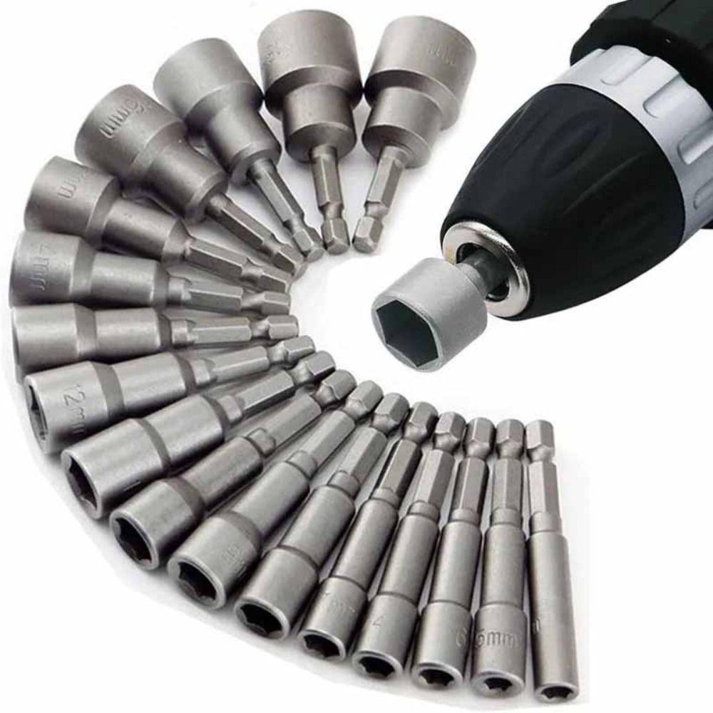 Magnetic Impact Socket Length 65MM Nut Screwdriver Durable Hex Socket Adapter  Repairing Tool Kit