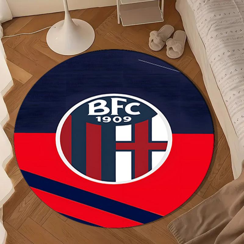 Football Bologna Round mat Home Decor, Chair rug For livingroom,Bedroom, doormat home decor Birthday Gift Christmas Gifts