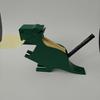 Dinosaurier Haftnotizhalter mit Stifteaufbewahrung, Dekorativer Dino Memo Spender Organizer, Schreibtischzubehör für Zuhause, Büro, Schule