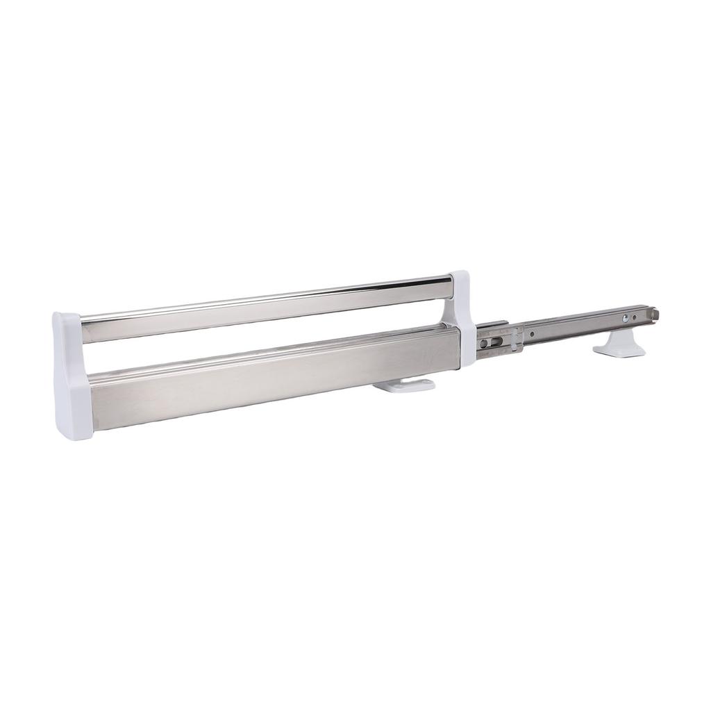 Barra Valet de Armário Extensível Aço Inoxidável Cabide de Roupa Trilho Deslizante para Calças Casacos 400mm 15,7 Polegadas