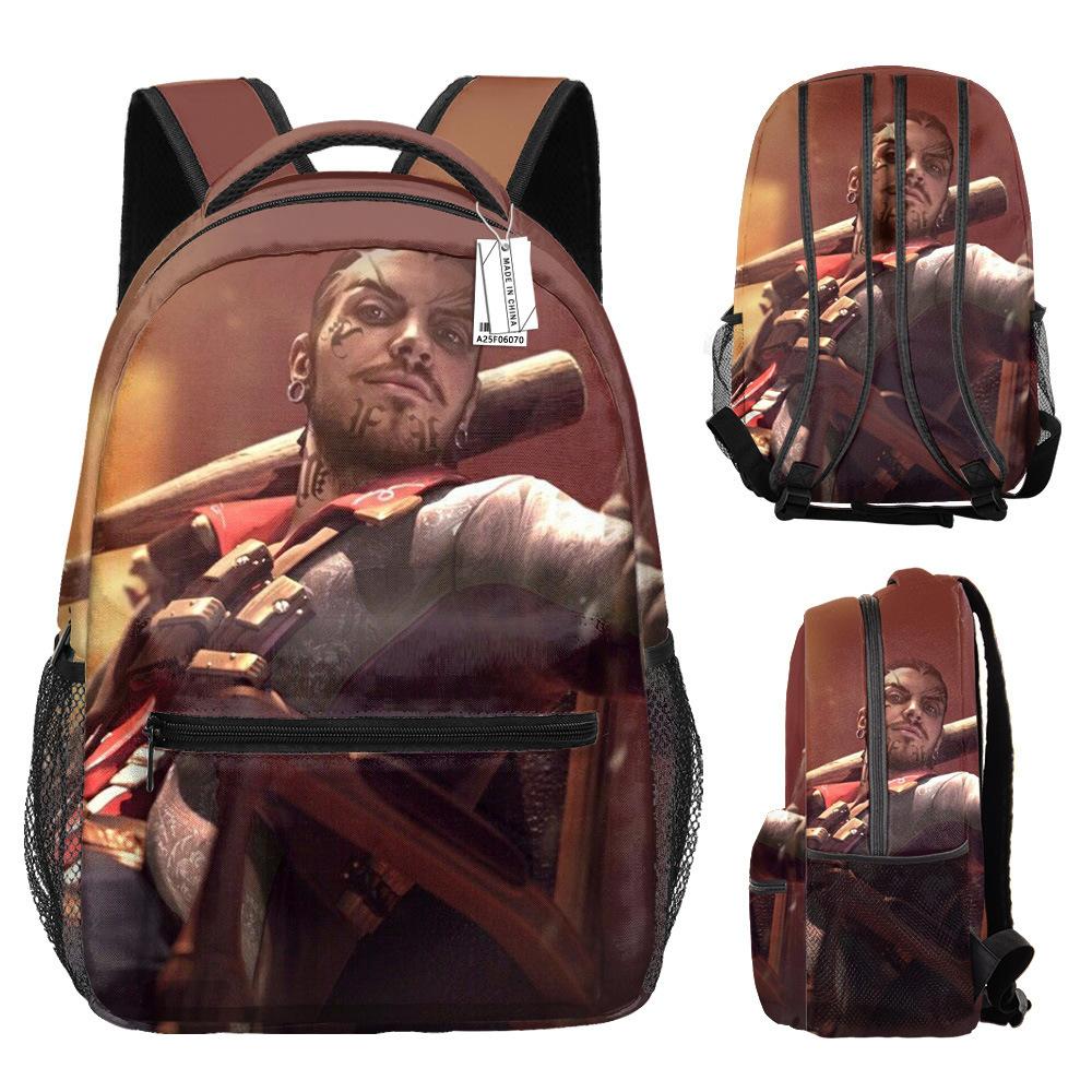 Harajuku Kpop Youthful Novelty School Bags Unisex Free Fire Travel Bags 3D Print Oxford Waterproof Notebook Shoulder Backpacks