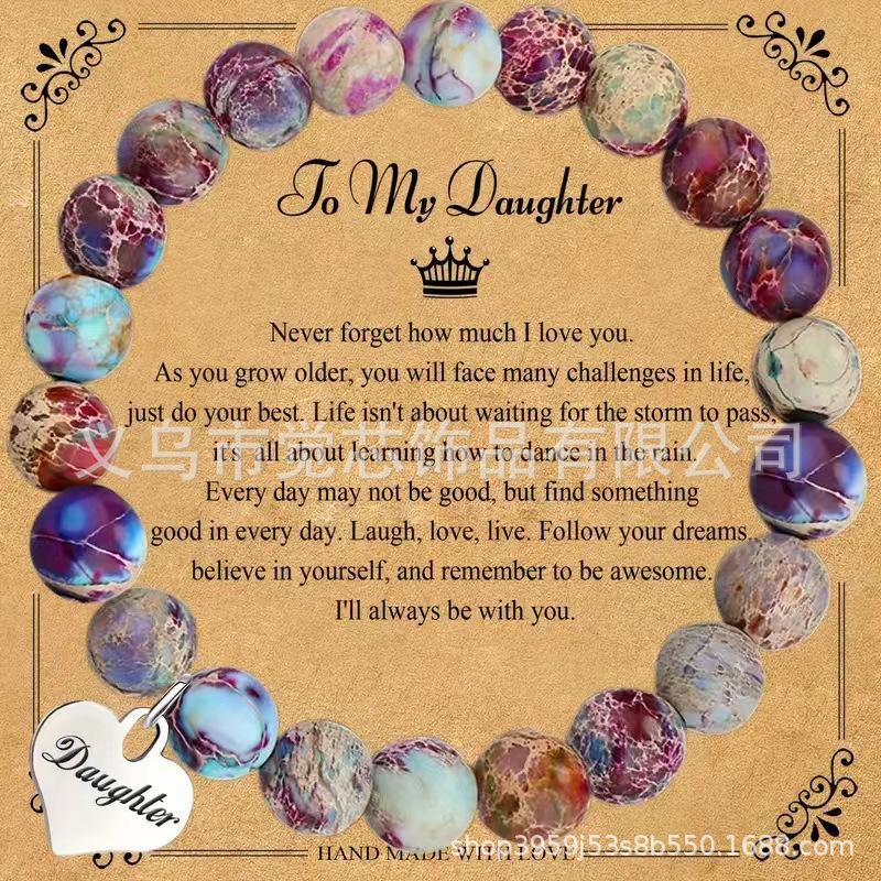 JYL TS Bracelet Ladies Elastic  Heart Charm Festival Gift Attracts Love & Joy
