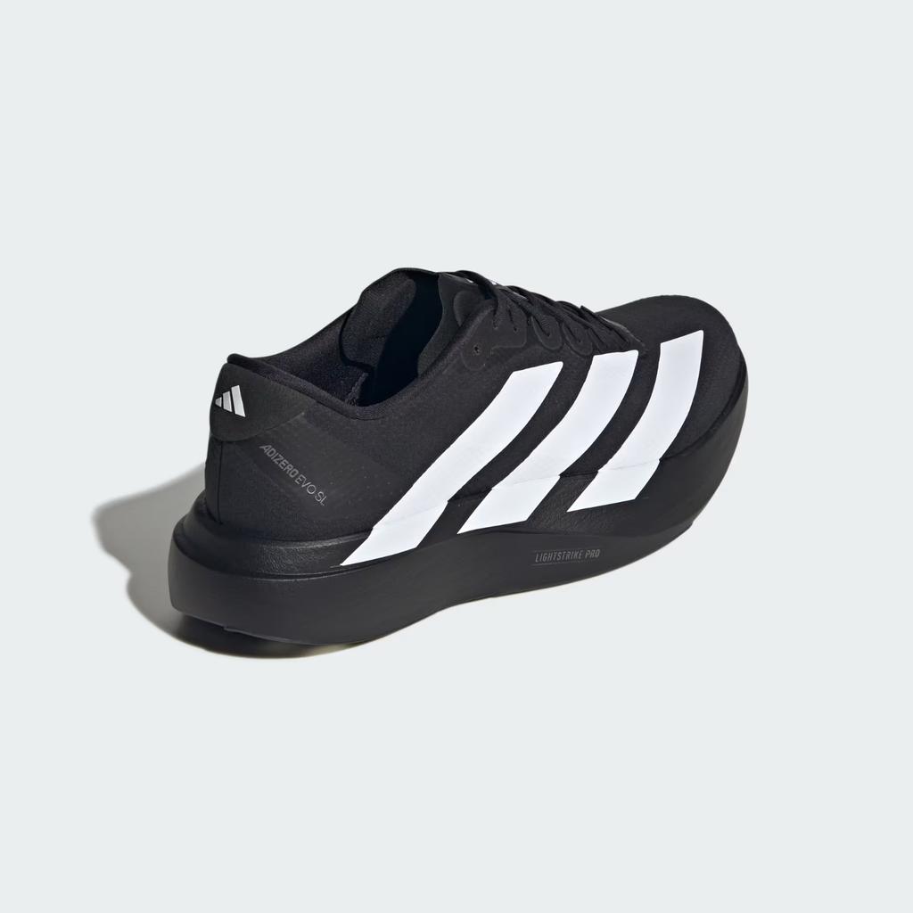JR4728 adidas Adizero EVO SL Woven Core Black Footwear White (Men's)