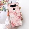 Für LG V40 V50s V35 ThinQ LG V8X ThinQ V30 2017 Handyhülle Weicher TPU-Stoßfänger Rückseite Coole Cartoon-Luxus-Schmetterlingsblume Funda