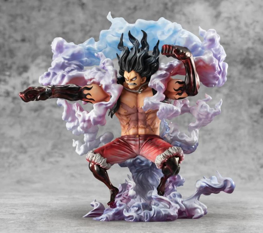 MegaHouse One Piece Monkey Luffy Gear 4 Snake Man ABS PVC Complete Figure Portrait.Of.Pirates SA-MAXIMUM D. & Pre-painted