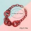 Acrylic Statement Pendant Necklace for Women Modern Geometric Vintage Accessories