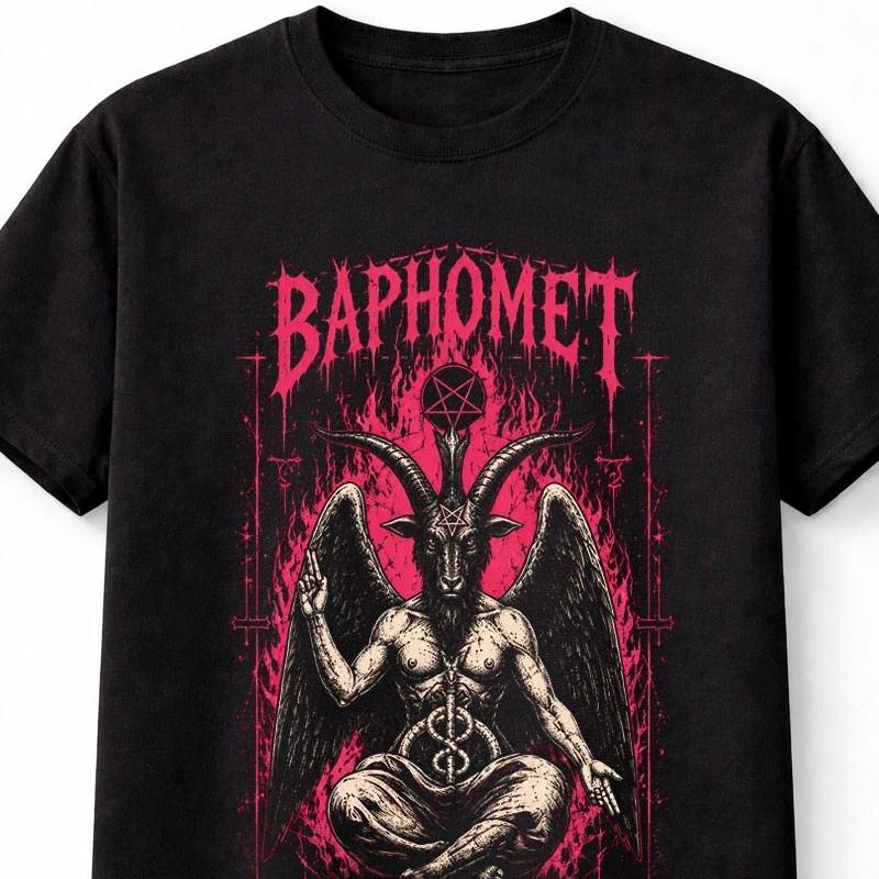 Baphomet In Nomine Igni Occult Gothic Esoteric Graphic Unisex TShirt