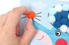 DJECO Pom Pom Puppy Making Cute Craft Drawing Educational Montessori Ages and Boys and Sports Long Autumn Nights Toy, Kit, & Toy, Style, 3, 4, 5,