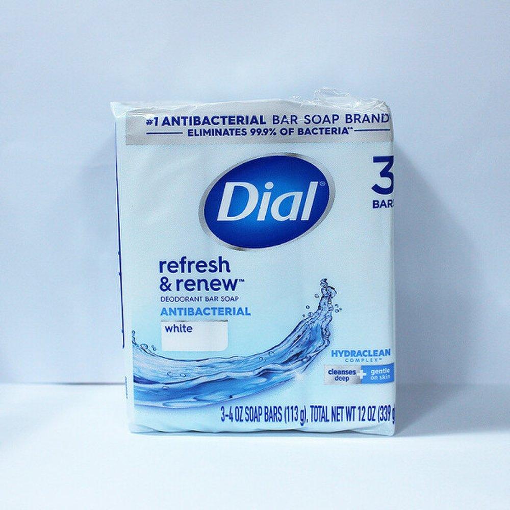 Dial Mydło (113gX3P)/żel do mycia twarzy złoty biały