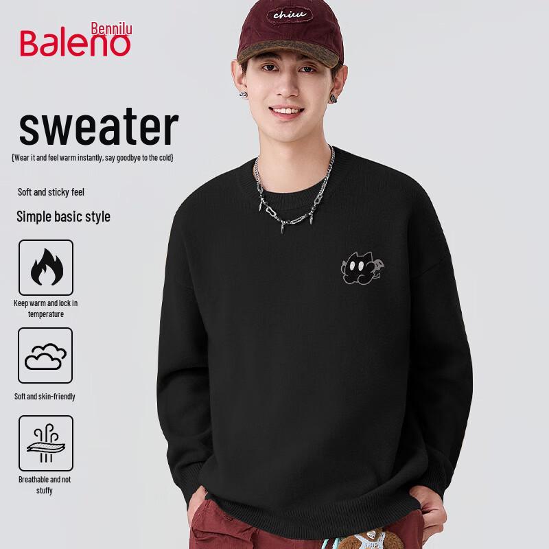 Baleno Men's Trendy Round Neck Sweater