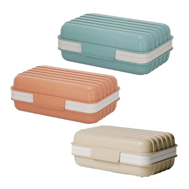 

[Cicogna] soap dish cell phone Fashionable suitcase type soap dish soap case soap case soap dish trip carry cute C2290 (3 color set)