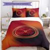 Set Lenzuola Stampato Calcio Eintracht Frankfurt 3 Pezzi, Comodo Set Copripiumino per Camera da Letto Delicato sulla Pelle
