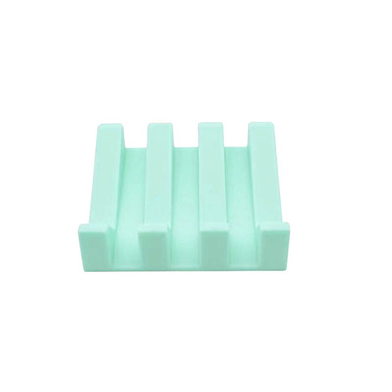 Creative Silicone Non-toxic Drain Soap Box Tilted Portable Easy Drying Soft Base Protection Washable Bathroom Household Items