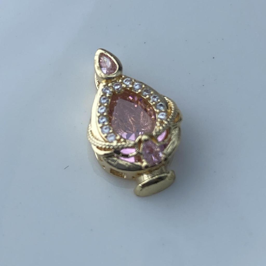 Vibrant Diamond Zircon Tulip Clavicle Chain Spacer Beads Charms