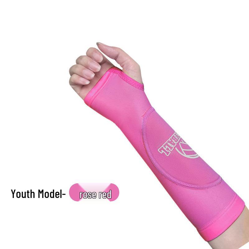 Damen Volleyball & Basketball Anti-Kollisions-Kompressions-Armstulpen - Atmungsaktive, fingerlose Sport-Ellbogenpolster für das Prüfungstraining