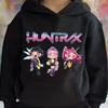 Autumn KPop Demon Hunters Pattern Pocket Hoodies Fashionable Casual Sports Long Sleeved Children's Girl Hooded Sweatshirts