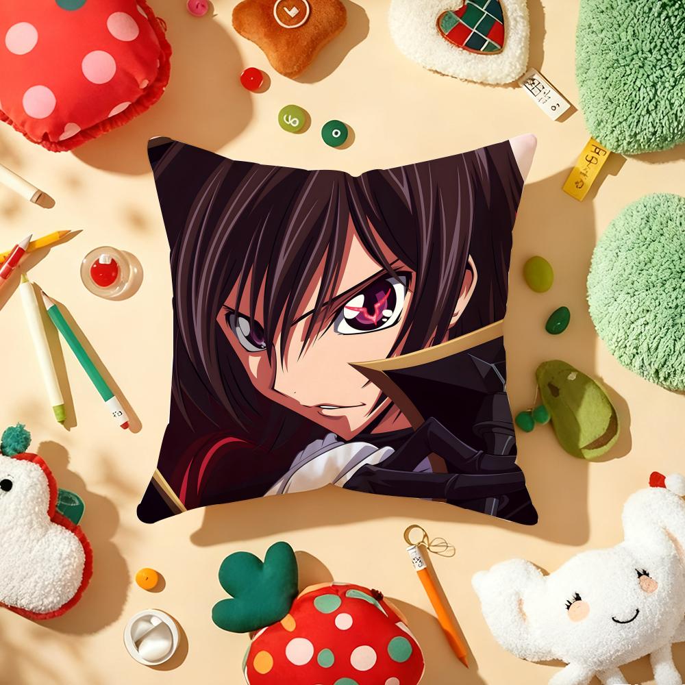 Code G-Geass Z-Zero Anime Cushion Cover Plush Fabric Soft Double-Sided Printed Sofa Warm Winter Home Gift Pillow Cover