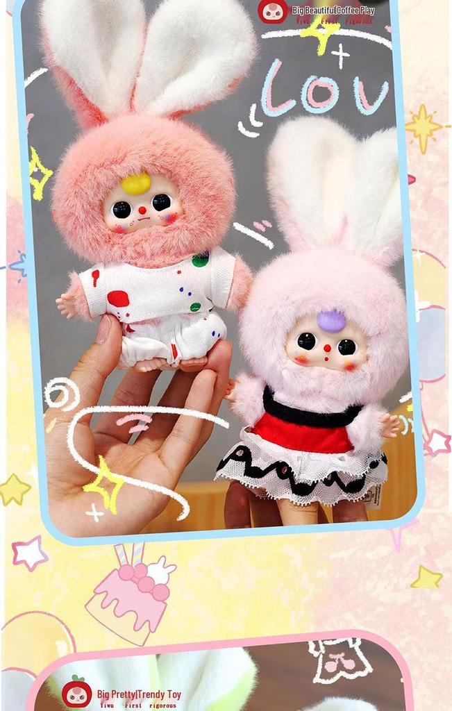 Creative Macaron Mini Rabbit Blind Box Doll Toy - Girl's Pendant Ornament
