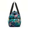 Colorful Fish Scale Large Capacity Travel Duffels Bag for Boy/Girl Children Best Gift 2D Flat Cartoon Leisure Fitness Bag
