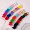 24Pcs/Set Solid Double Plush Ball Elastic Hairbands for Kids Girls Hair Ropes Ties Ponytail Headwear Hair Accessories Gift