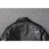 Chinese Size Men Leather Jacket Uncoated Goatskin Leather Soft Slim Spring Autumn