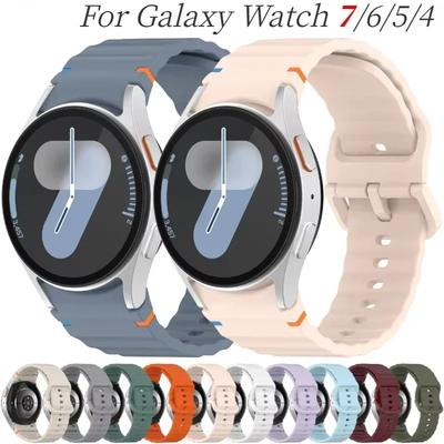 Silicone Sport Belt Bracelet Correa For Samsung Galaxy Watch 7 Band FE/5 Pro/6/4 Classic 44mm 40mm Galaxy Watch 7 Strap