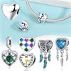 Charms Plata Heart Dreamcatcher Clock Copper Plated For Charms Copper Plated Original Bracelet For Jewelry Making