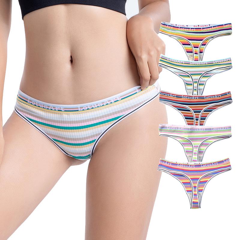Low-Rise Sexy Cotton Thongs - Breathable Women's Daily Wear