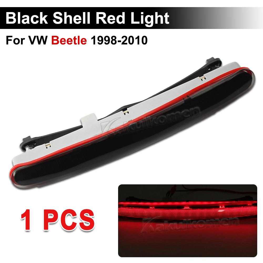 Hot Sales 1C0945097E Car 12V LED Third 3rd Brake Tail Light Rear High Mount Stop Lamp For VW Beetle 1998-2010 With Red LED Light