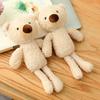 Doll Pendant Bear Design Plush Keychain PP Cotton Filling Soft