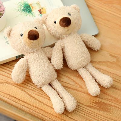 Doll Pendant, Bear Design Plush Keychain, PP Cotton Filling Soft Handmade Toy for Kids And Adults, Compact Portable Backpack Accessory