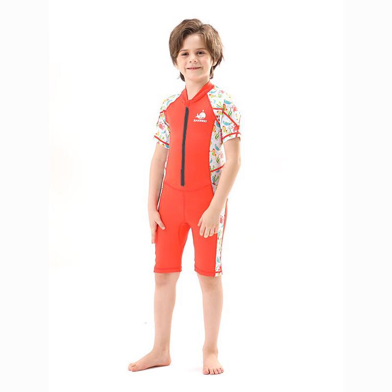 WEZHO Kids' Short-Sleeve UV Protection Wetsuit
