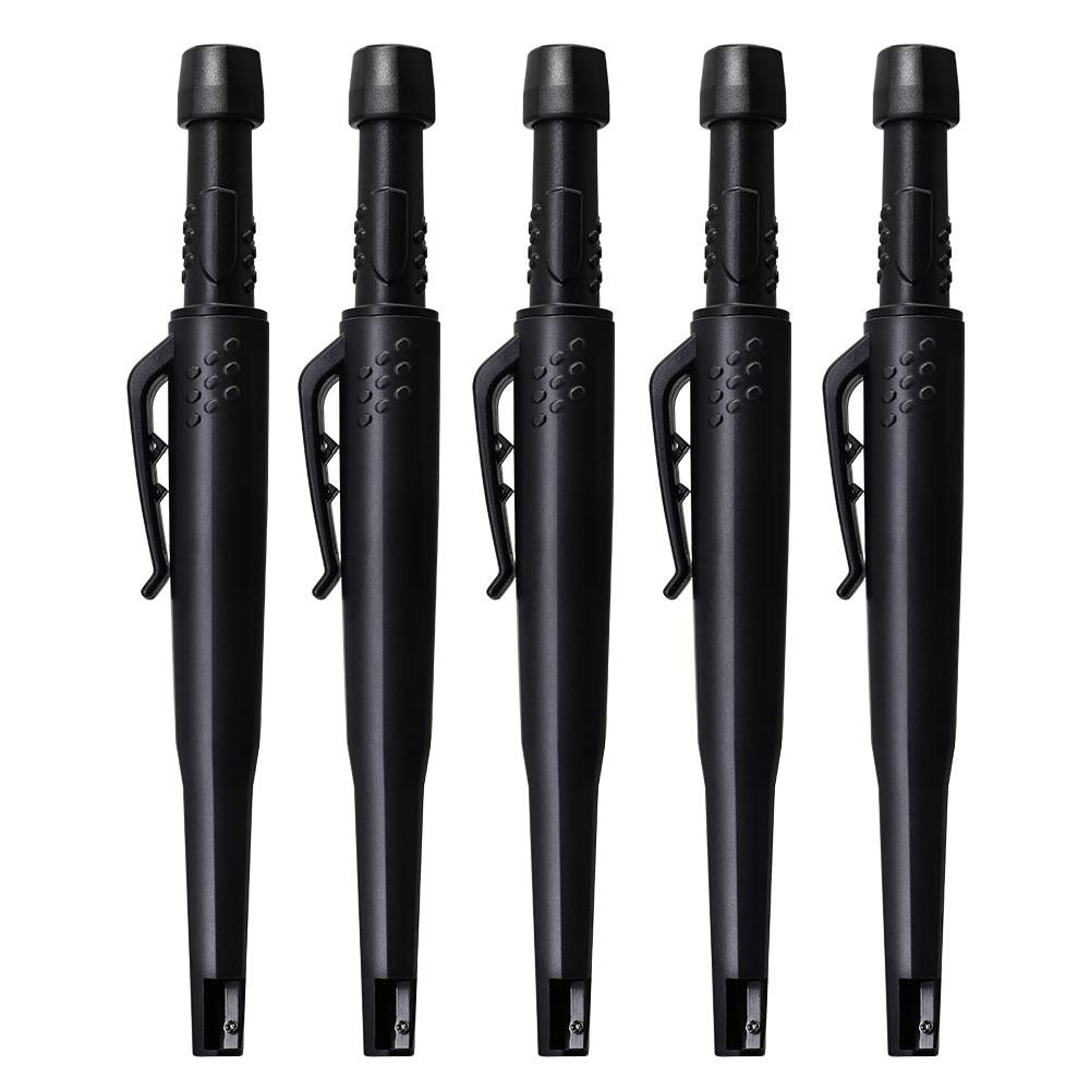 5Pcs Solid Carpenter Pencils, Refill Deep Hole Marking And Drawing With 2.8mm Reliable And Durable Lead For Carpenters Engineer